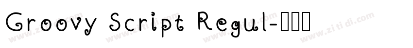Groovy Script Regul字体转换